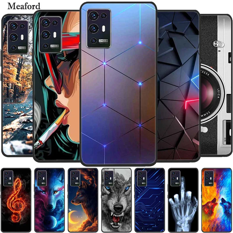 

Чехол для ZTE Blade A72 чехол ZTE Blade A52 Мягкий силиконовый чехол с животными для ZTE BladeA72 A 72 A 52 чехол для телефона волк ТПУ чехол