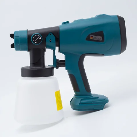 Беспроводной для Makita, аккумулятор 18 В, электрический инструмент, электрический пистолет-распылитель, 800 мл, 200 Вт, распылитель краски, мебель, стальное покрытие, аэрограф