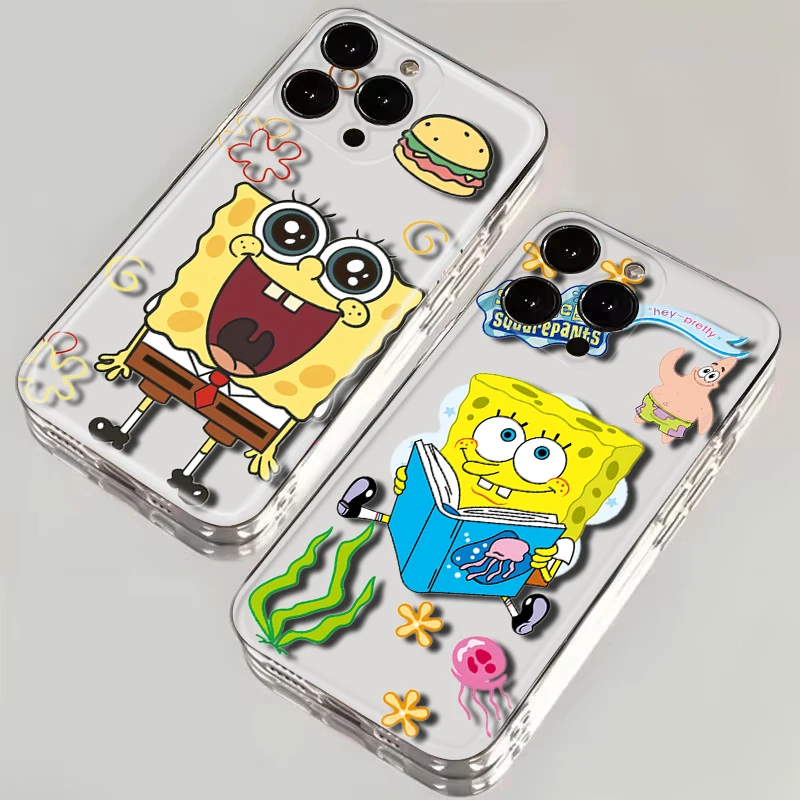 Мягкий чехол R5 SquarePants и Patrick для Redmi Note 11S 10 9 POWER Xiaomi Mi 10T 11 11T Pro F1 A3 Poco M3 M4 X3 NFC