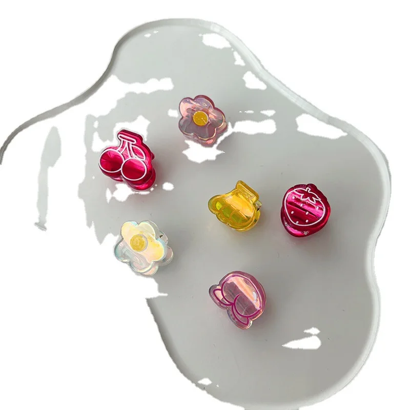 Маленькие свежие стильные заколки для волос с фруктами милые мини Летний стиль