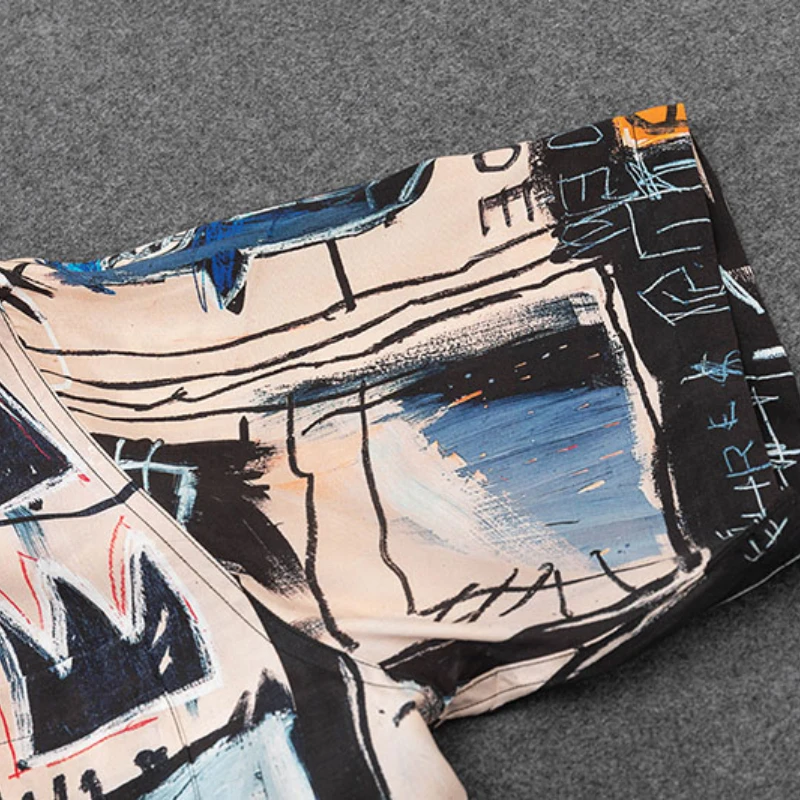 WACKO MARIA Shirt Japanese Graffiti Print Men Women 1:1 Wacko Maria Women's Hawaiian Shirt