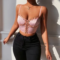 womens 2022 new pink navel sexy tube top camisole summer sleeveless elegant temperament slim fashion short vest