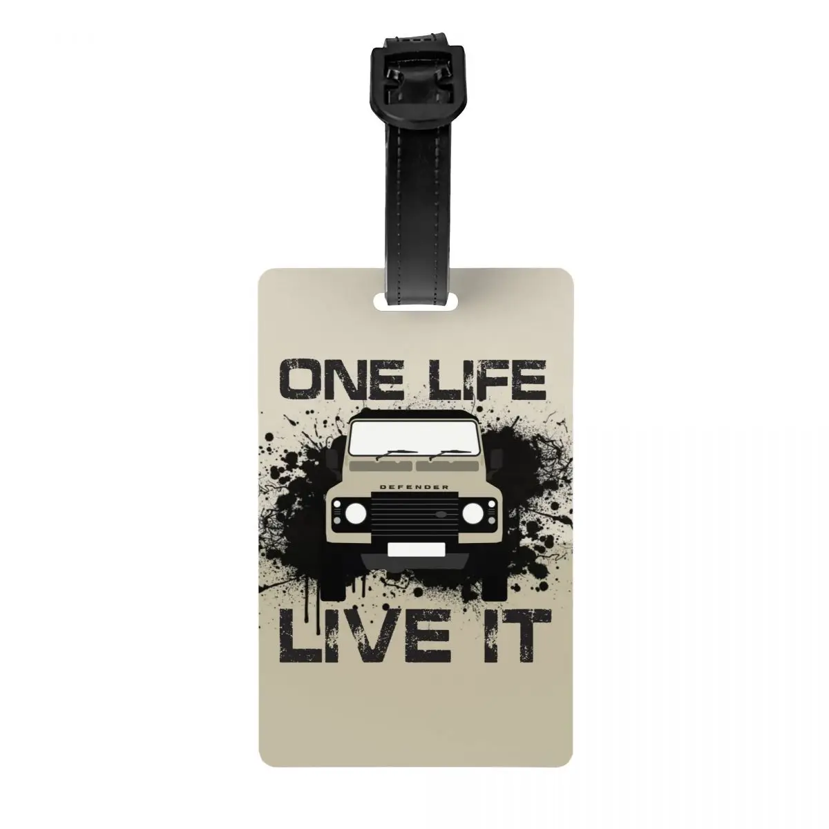 

One Life Live It Luggage Tags Custom Baggage Tags Privacy Cover Name ID Card