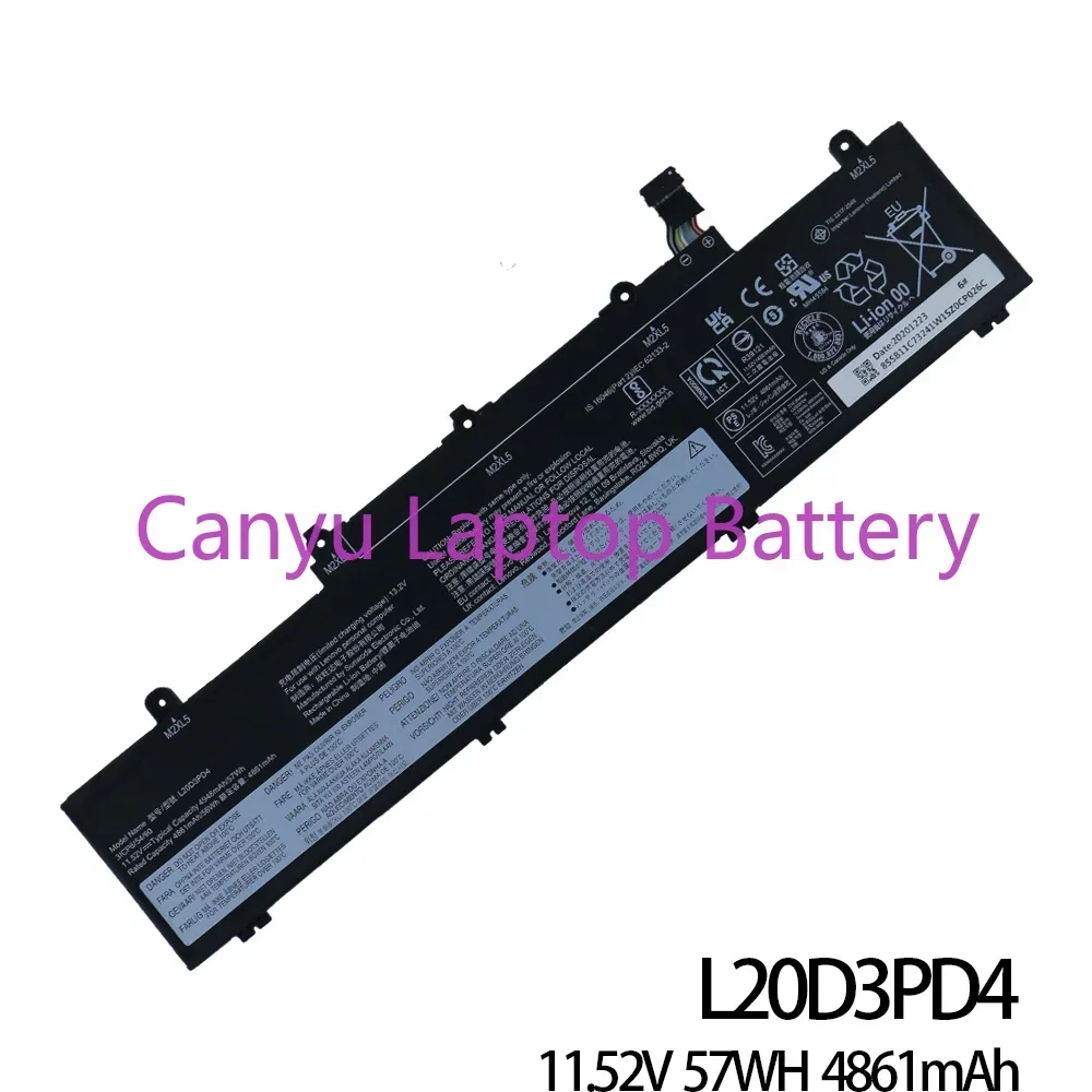 Новый L20M3PD4 для Lenovo ThinkPad E14 E15 Gen2 Gen3 L20C3PD4 L20D3PD4 L19C3PD5 L19D3PD5 L19M3PD5 аккумулятор ноутбука