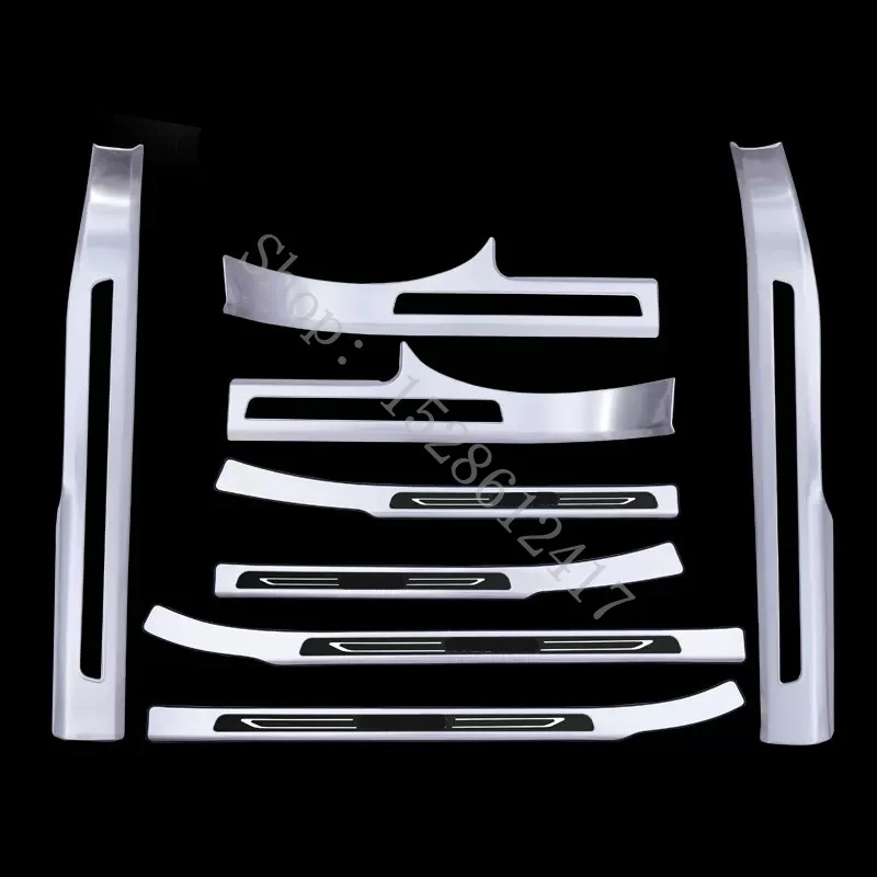 

For VW Volkswagen Tiguan X 2021 2022 2023 Door Sill Panel Scuff Plate Kick TrimThreshold Step Protector Car Accessories