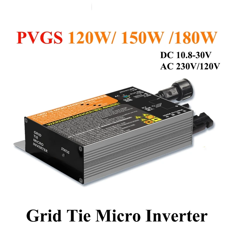 

PVGS 120W 150W 180W MPPT Solar PV на сетке микро инвертор мощности to 50HZ/60HZ Waterproof IP65