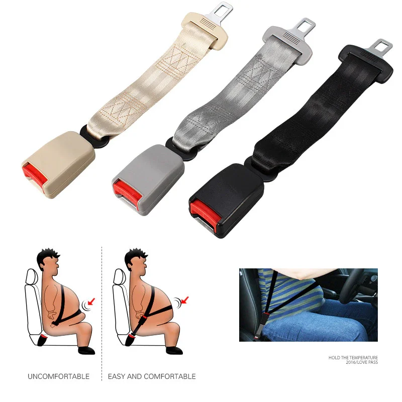 

Car Seat Belt Extender Cover Safety Belt Extension Plug Buckle Seat Belt Clip Extender Cover Auto For Pregnancy Fatty Car
