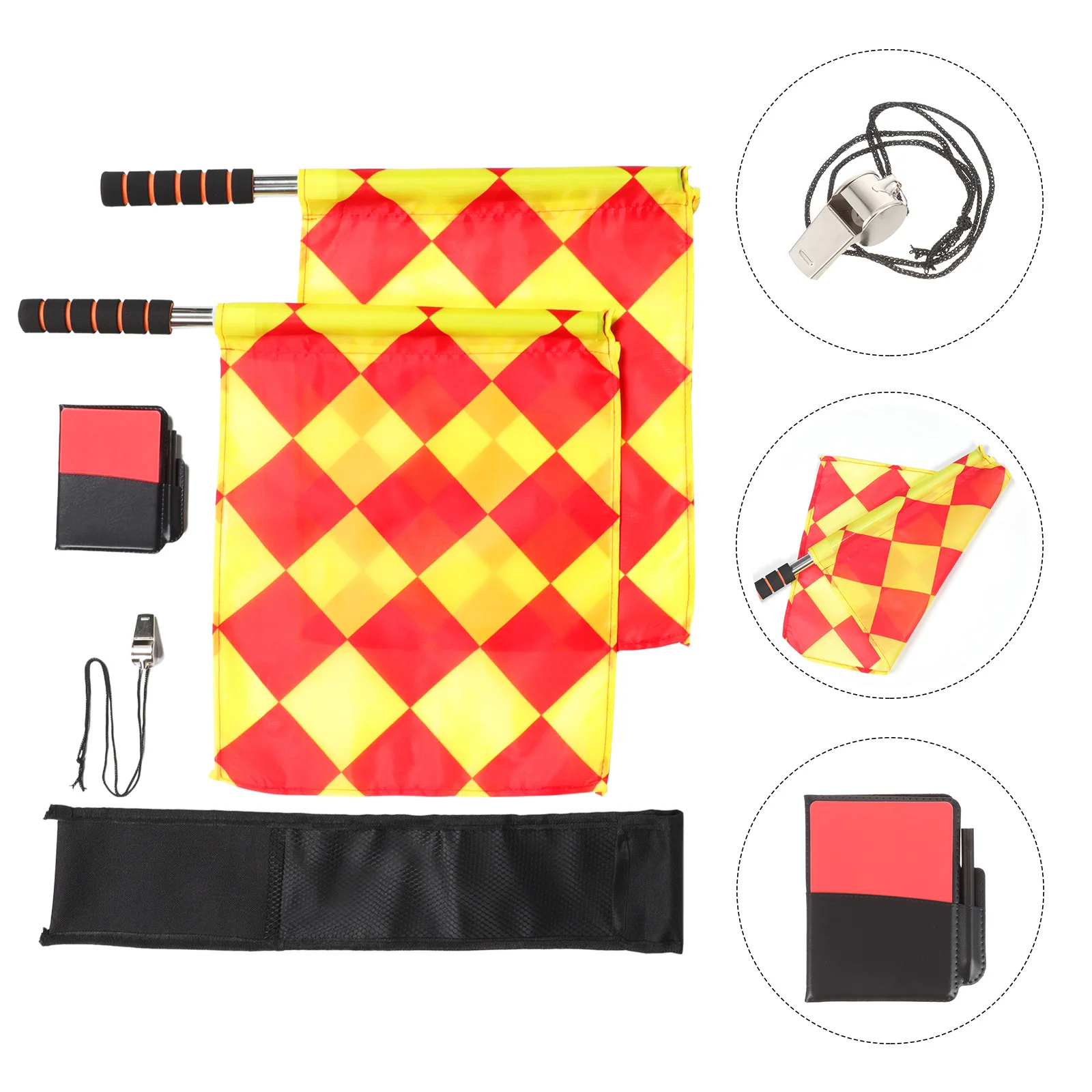 

Baseball Banners Referee Banner Set Sports Equipment Sporting Goods Whistle Soccer Cloth