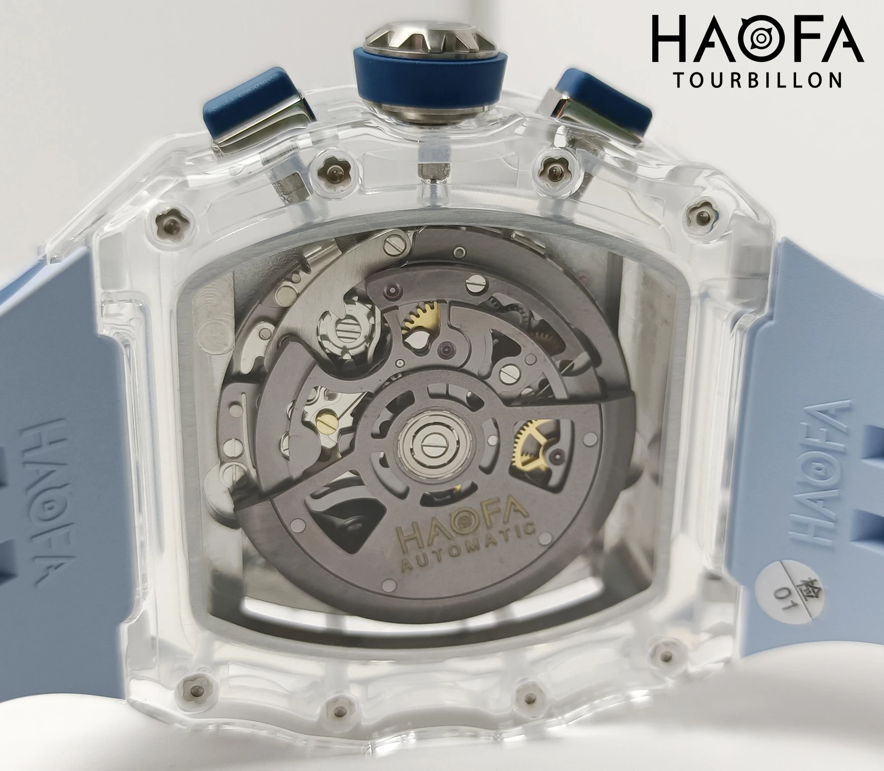 Фото Мужские часы Haofa Crystal с креативным многофункциональным циферблатом, хронографом, автоматическим механическим механизмом, повседневные, модель 2368 №2
