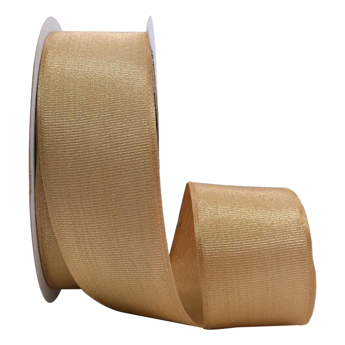 

5 10 25 Yards/Roll 38mm Net Golden Wired Edge Metallic Grosgrain Ribbon for Yard Decoration Gift Wrapping Bows for Crafts 2039