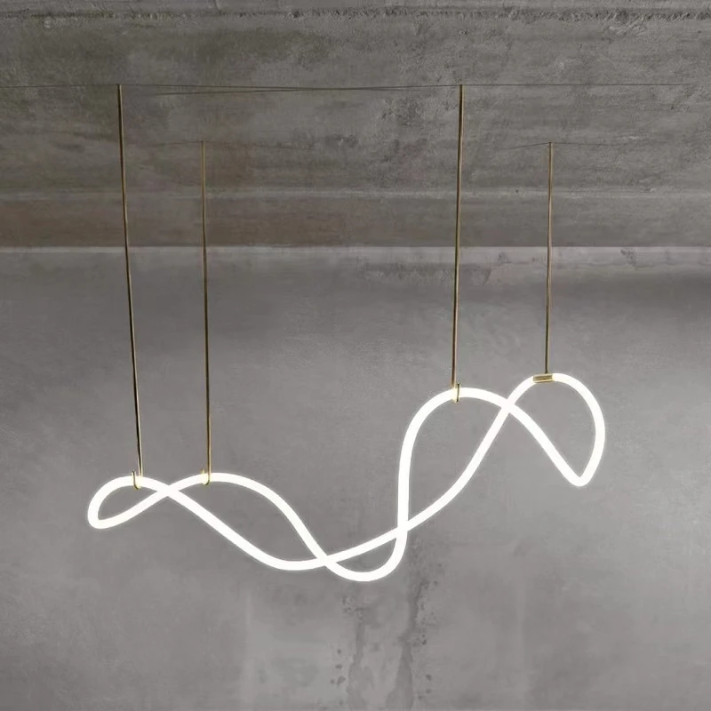

Minimalist Decorative Note Line Wall Lamp For Bedroom Living Room TV Background Long Strip Atmosphere LED Light