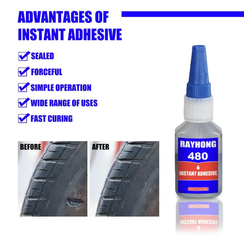 

Universal Car Tire Repair Glue Instant Adhesive Durable Instant Adhesive Scratch Crack Repair Glue Efficient Car Accessories