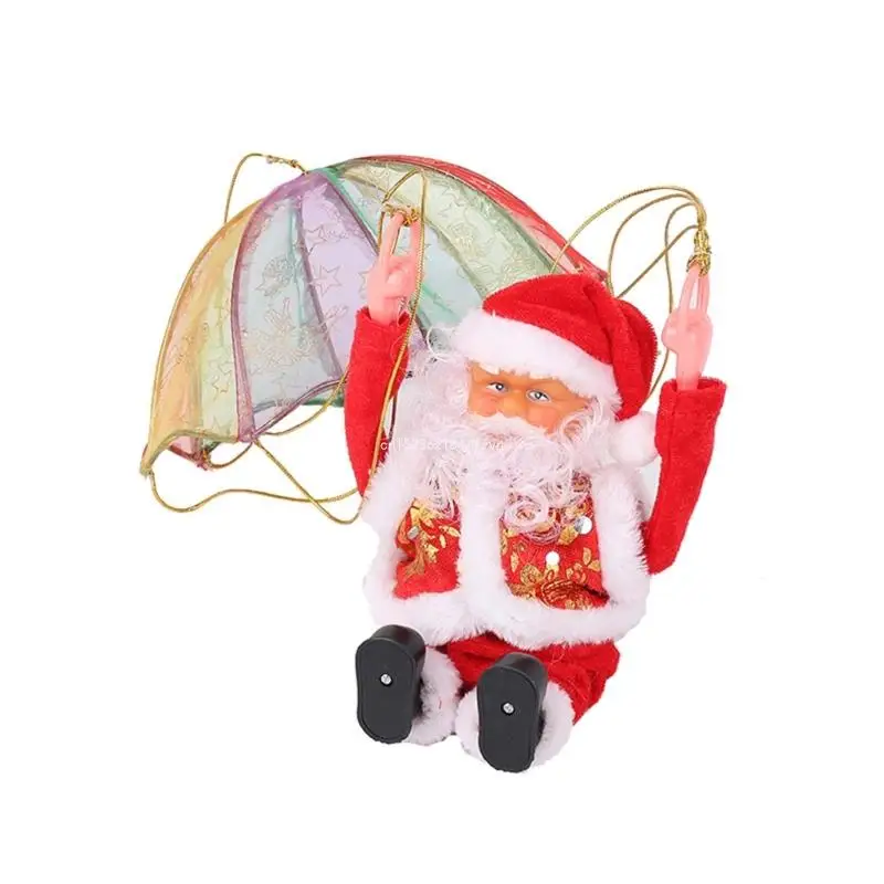 Парашютная игрушка для старика электрическая музыка Санта-Клаус рождественский