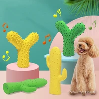 cactus pet teething toy latex voice relieve boredom dog toys for small dogs interactive training bite resistant pet accessories