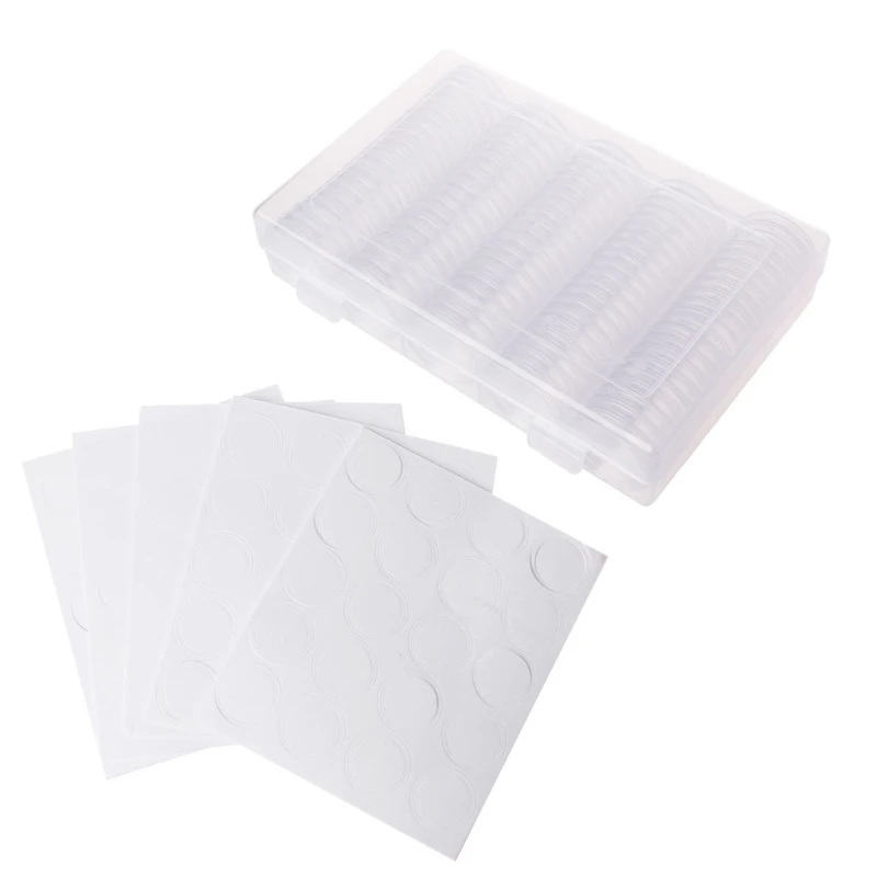 

Coin Storage Box Inner Pad Set Round Beauty Diamond Container for C
