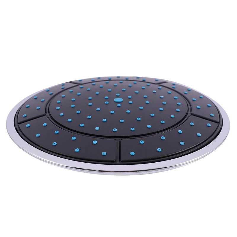 

HOT-2Pcs 25Cm Plastic Round Shape Rainfall Powered Shower Room Top Shower Roof Head Nozzle Cabin Accessories