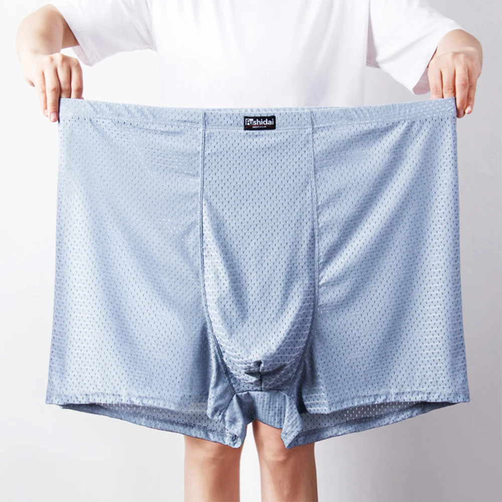 

Men Plus Size Boxer Trunks Man Breathable Underwear Large Size Panties Man Boxer Briefs Bulge Pouch Underpants Short Pants