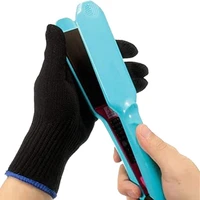 1pair hair straightener thermal styling gloves perm curling hairdressing heat resistant finger glove hair care styling tools