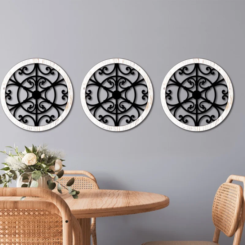 

Mz446 Cross-Border Wooden Hollow Uv Printing Wood Grain Home Wall Decoration Can Be Pasted Living Room Bedroom Painting