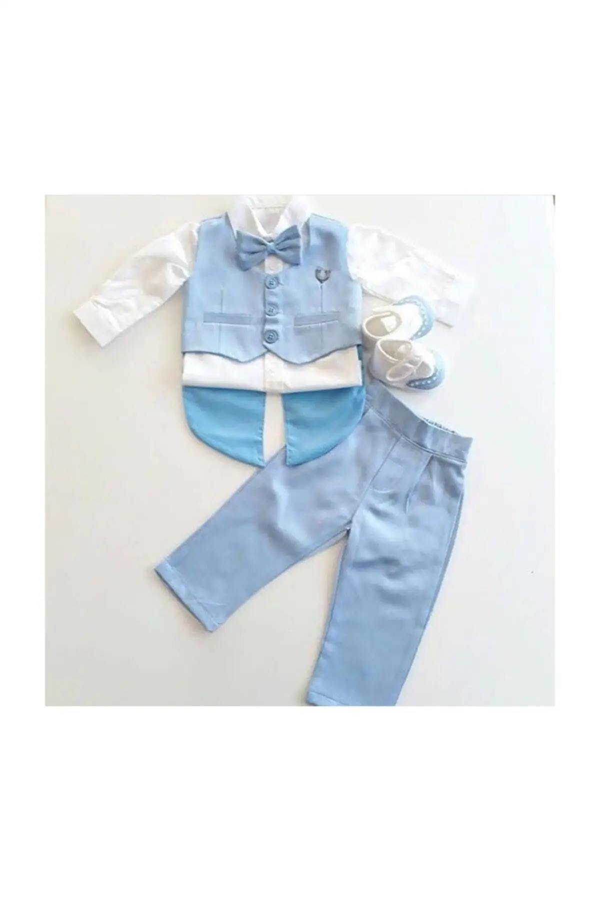 

Baby boy tuxedo vest set