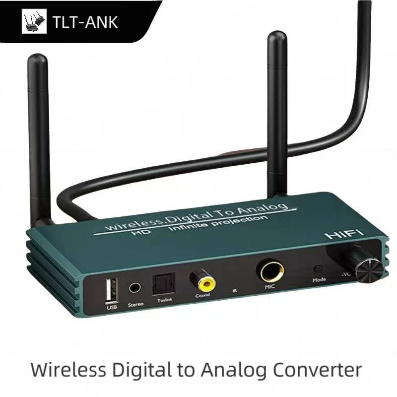 Фото Цифро-аналоговый аудиоконвертер Bluetooth 5.0 ЦАП - Оптический/коаксиальный в аналоговый преобразователь RCA Hi-Fi аудиодекодер №1