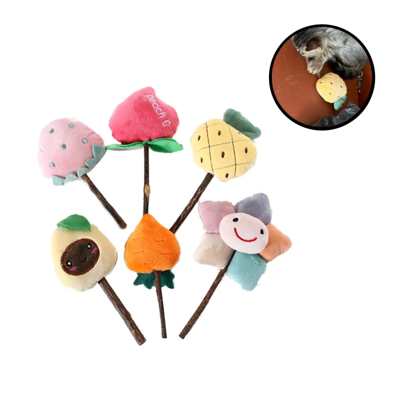 

Cat Toys Interactive Plush Cat Teeth Toys Natural Catnip Pet Cat Molar Toothpaste Stick Cat Snacks Sticks Pet Cleaning Teeth