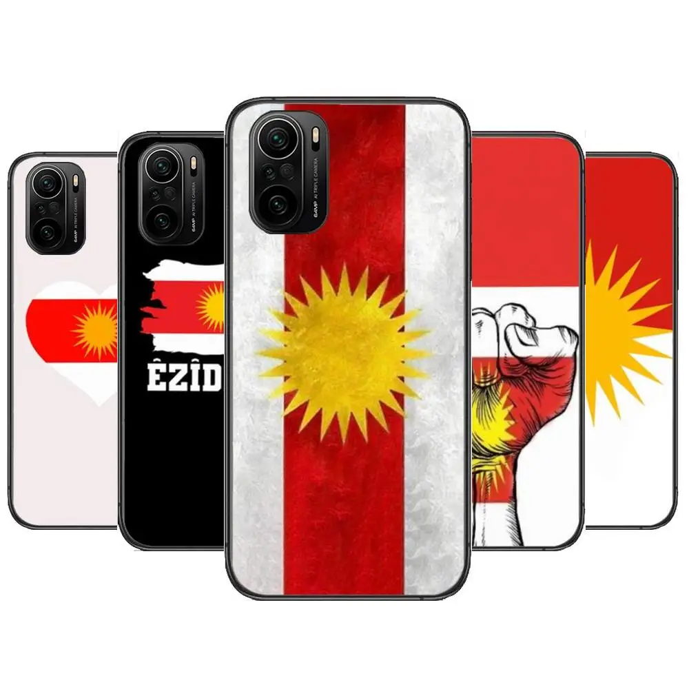 

Yazidis Flag Phone Case For xiaomi redmi POCO F1 F2 F3 X3 Pro M3 9C 10T Lite NFC Black Cover Silicone Back Prett mi 10 ultra cov