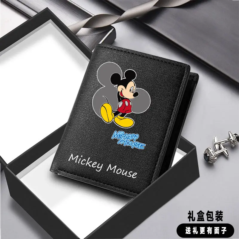 

2022 Disney Women's Wallet Casual Short Coin Purses Men High Quality Long Purses Ladies Card Holder Girl Boy Folding Wallet