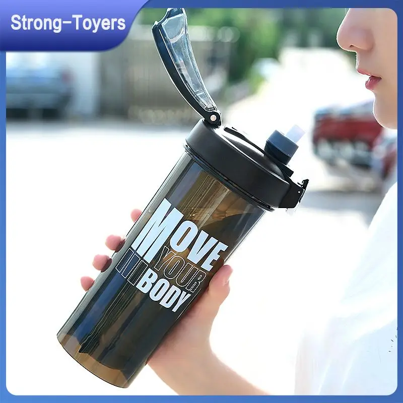 

With Straw Milkshake Cup Anti Choking Sealing Straw Shake Cup Portable Large Water Cup Wholesale Water Bottle Fitness Shake Cup