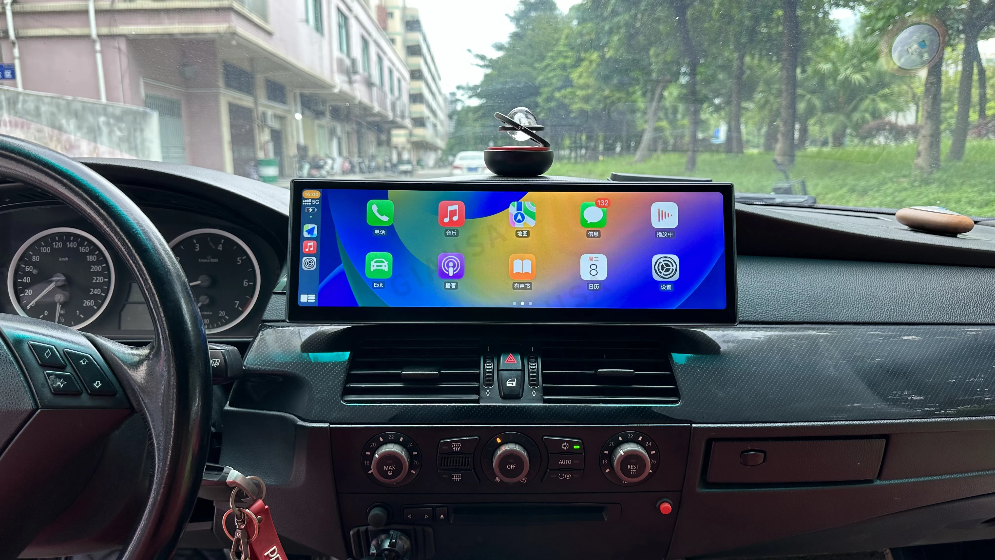 Автомобильный мультимедийный плеер экран 14 9 дюйма Android 13 Qualcomm Snapdragon для BMW 5 E60 E61