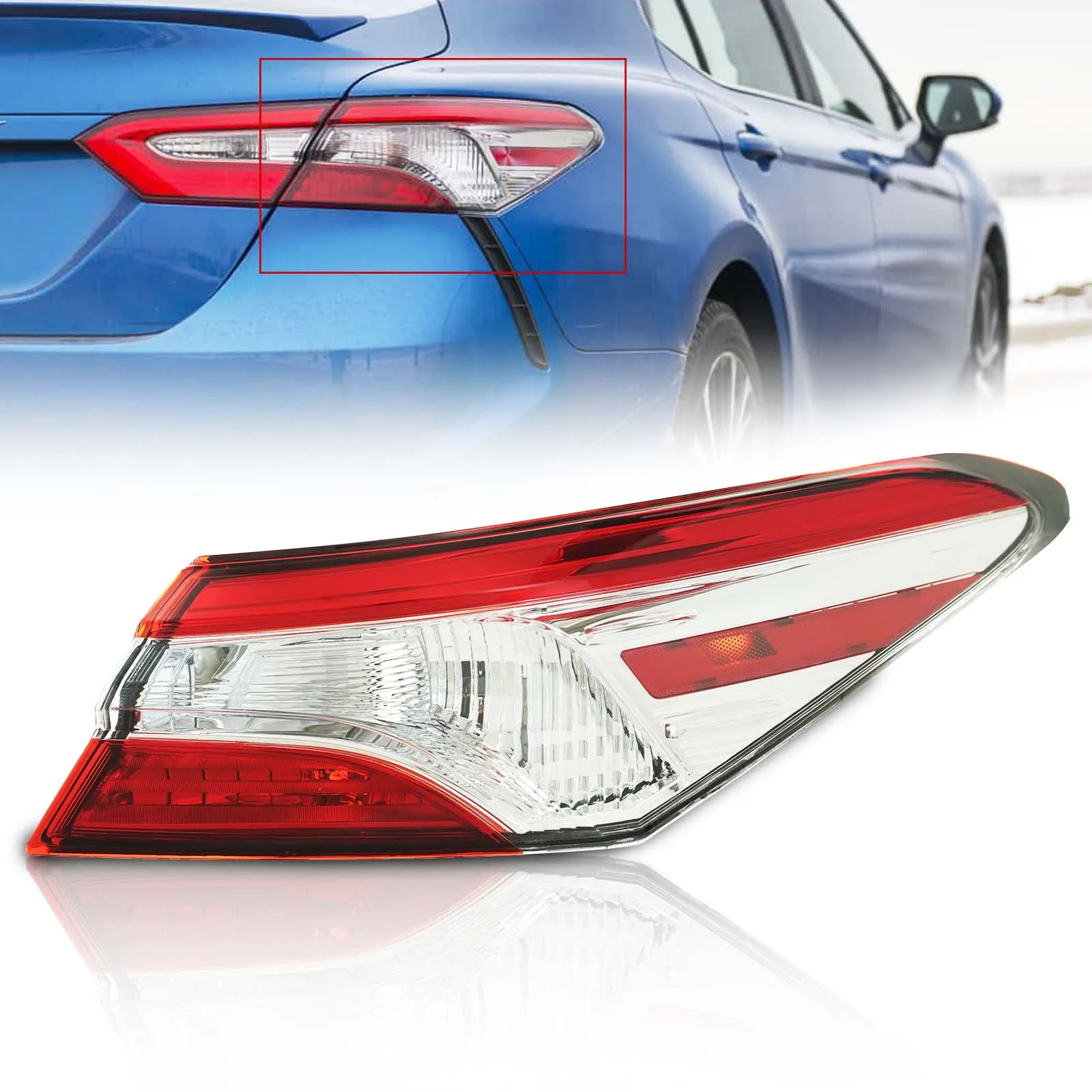 

Для 2018 2019 2020 Toyota Camry задний свет внешняя лампа пассажира