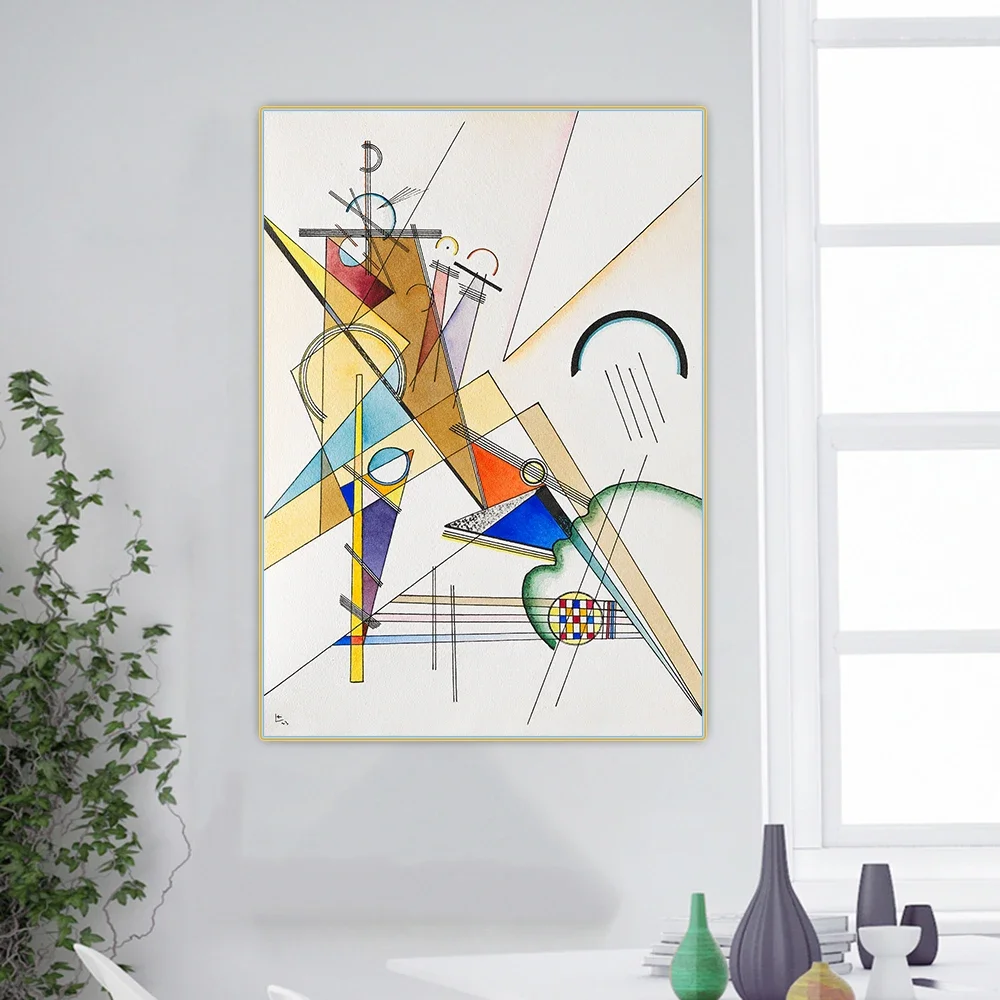 Василий Кандинский &quotТкань 1923&quot Абстрактная картина маслом на холсте Картина