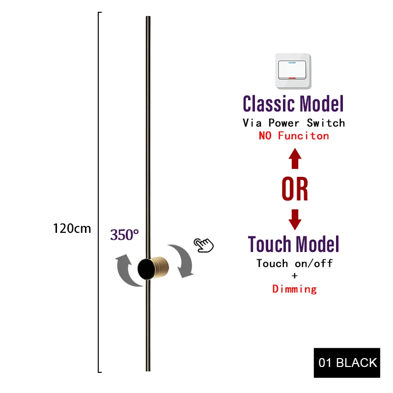 

Настенный светильник YNL золотого цвета