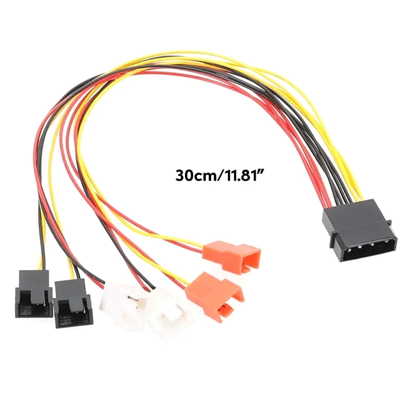 DX11 4-контактный разъем Molex 12 В 7 5 Разветвитель вентилятора охлаждения компьютера Y
