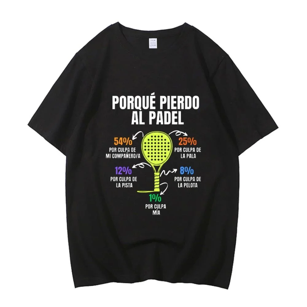 

padel Cotton High Quality EU Size t shirt harajuku comic funny men Tee streetwear Japanese designer unisex clothes