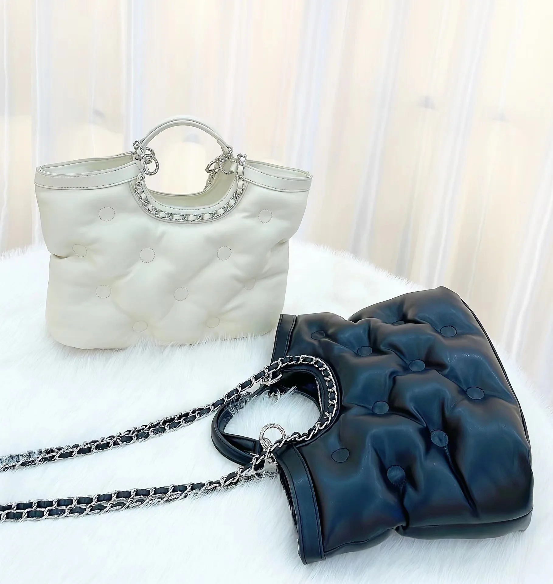 

Роскошная сумка из искусственной кожи заполненная пространством хлопчатобумажная сумка пуховая Портативная сумка на плечо женская модная...