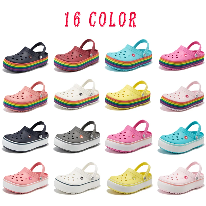 hot sale brand classic clogs women sandals casual shoes eva lightweight sandals unisex colorful shoes for summer beach zapatos free global shipping