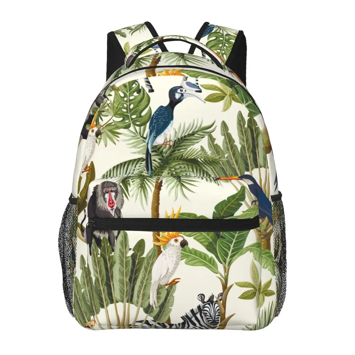 

Exotic Trees And Animals Fashion Boys Girls Backpack School Bag for Teenager Student Book Bag
