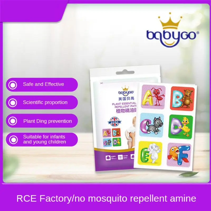 

Outdoor Mosquito Patch Cartoon Quick Release Close-fitting Protection Plant Essential Oils Camping Travel Supplies Summer