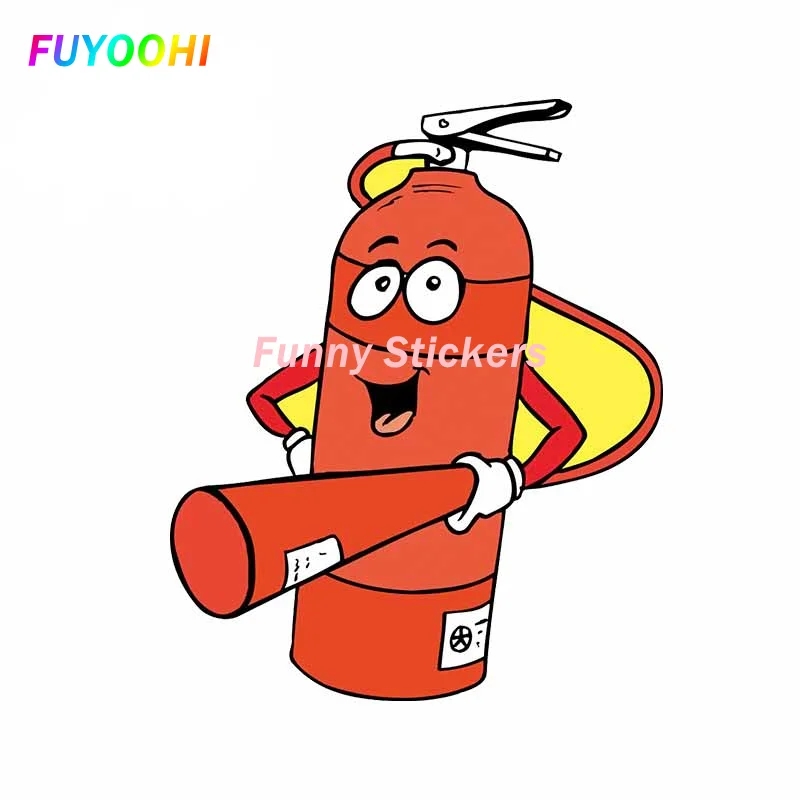 

FUYOOHI Play Stickers Personality Safety Firefighter Personality PVC Car Stickers Decal Bumper Car Styling Waterproof Decoration