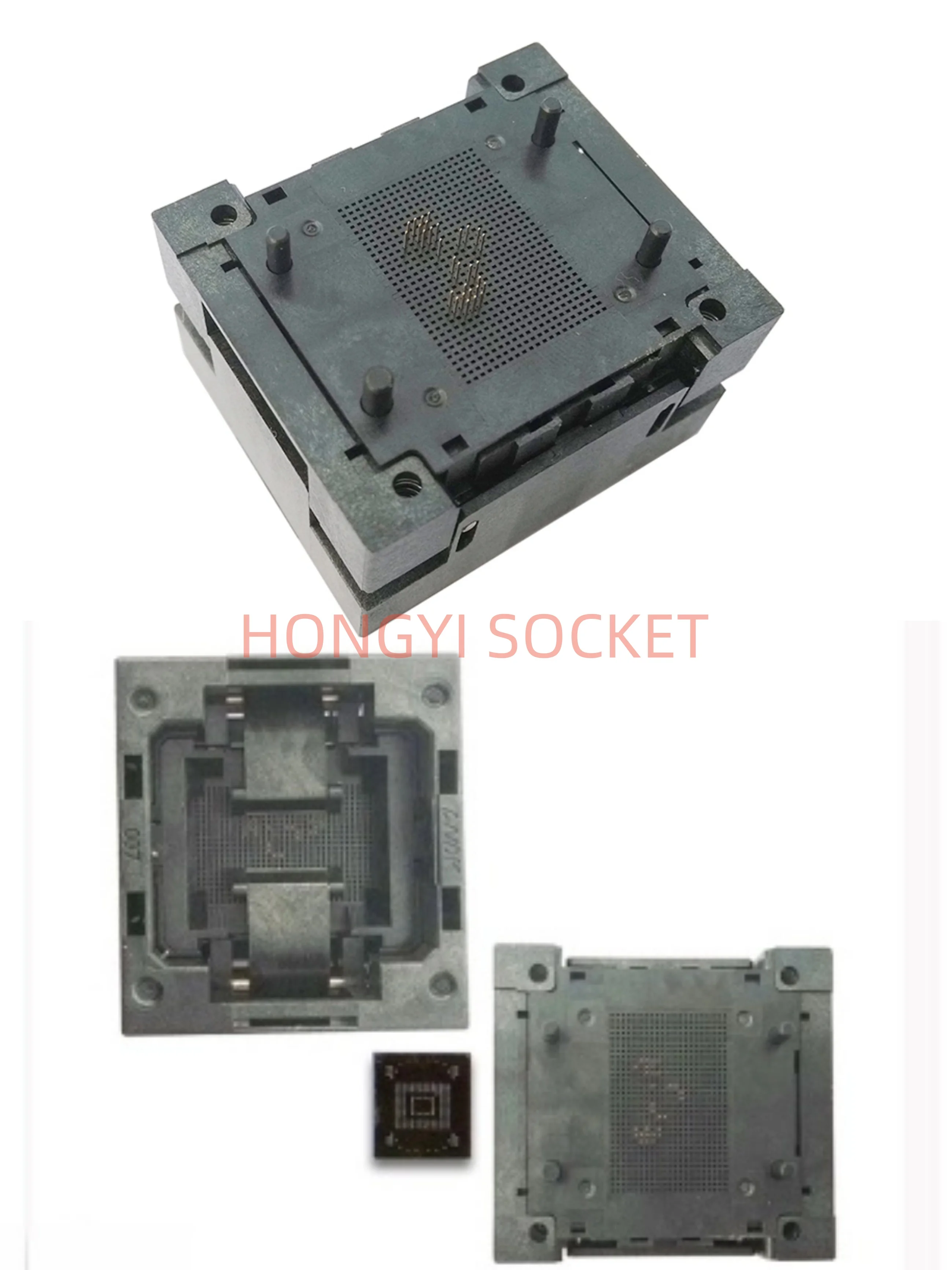 eMMC169153 BGA153169 Горящая розетка Прессовая посадка для испытания пружинного контакта Сварка через отверстие 169153 контакта Высокаянизкая температура 30 В 50 м (art.: 3920cf37686db) - 3920cf37686db