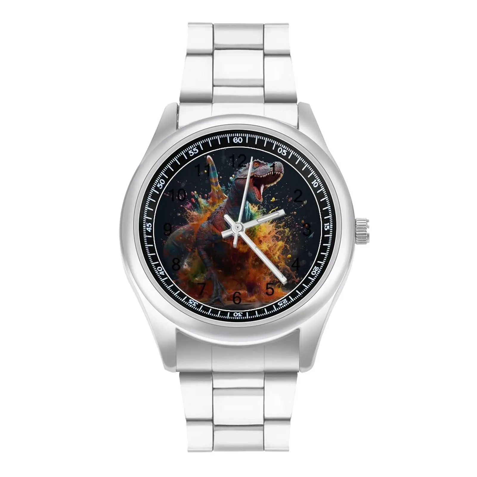 

Dinosaur Quartz Watch Liquid Splash Explosion Stainless Design Wrist Watches Man Office Fancy Wholesale Wristwatch