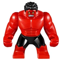 compatible 76078 sh413 super hero red hulk building big blocks mini action figure toys