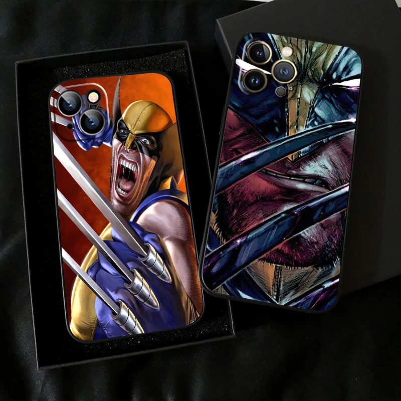 

Marvel X-Men Wolverine For iPhone 11 12 13 14 Pro Max 12 13 Mini X XR XS Max SE 6 6S 7 8 Plus Phone Case TPU Liquid Silicon