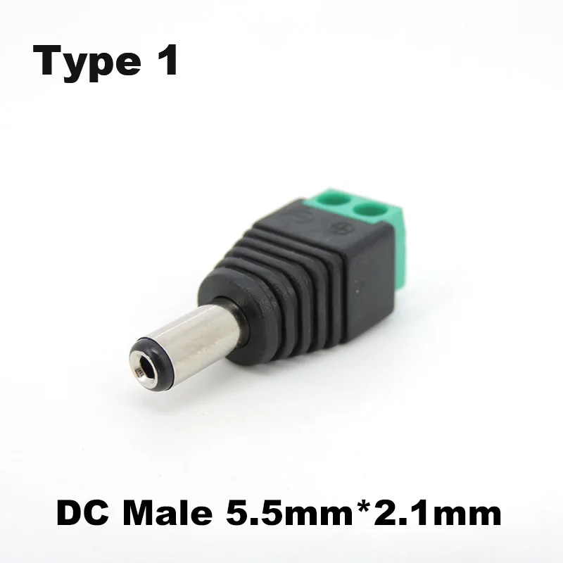 

Разъем постоянного тока «мама-папа» 5,5x2,1 мм 5,5*2,5 мм 3,5*1,35 мм, разъем питания, адаптер, светодиодная лента