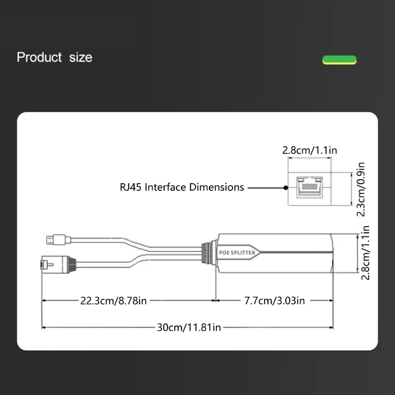 USB-разветвитель POE источник питания USB от 48 В до 5 совместимый с IEEE802.3af/at