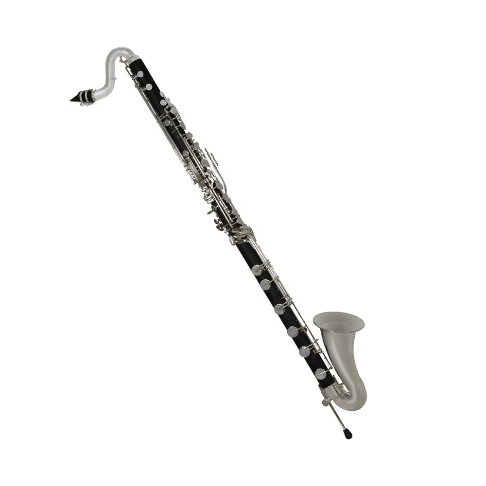 

Accept OEM Cheap Low C 21 Silver Keys Bass Clarinet