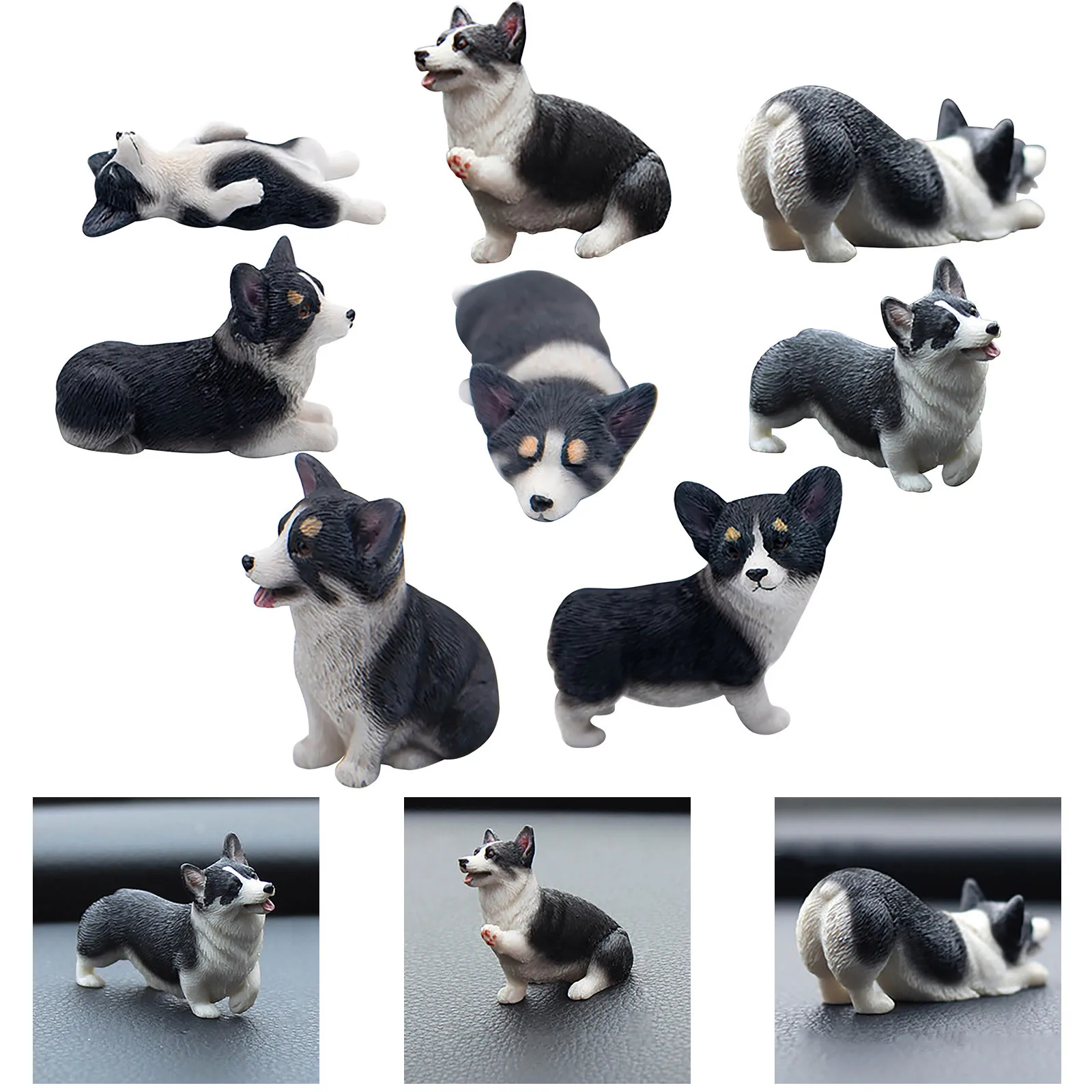 

Mini Decoration Corgi Car Desktop Home Model Decoration Decoration Home Fancy Christmas Ornament Glass Christmas Decorations