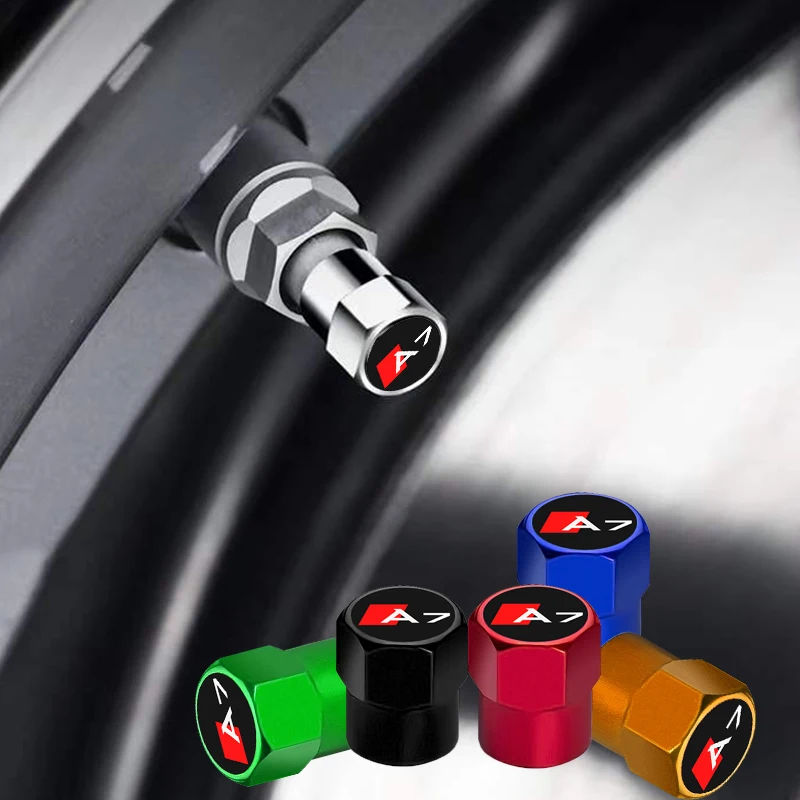 

New Metal Car valve Wheel Tire Valve Stem Caps Car accessories For Audi Sline A7 A1 A3 A5 A4 A6 A8 Q2 Q3 Q5 Q7 S3 S4 S5 S6 S7 TT