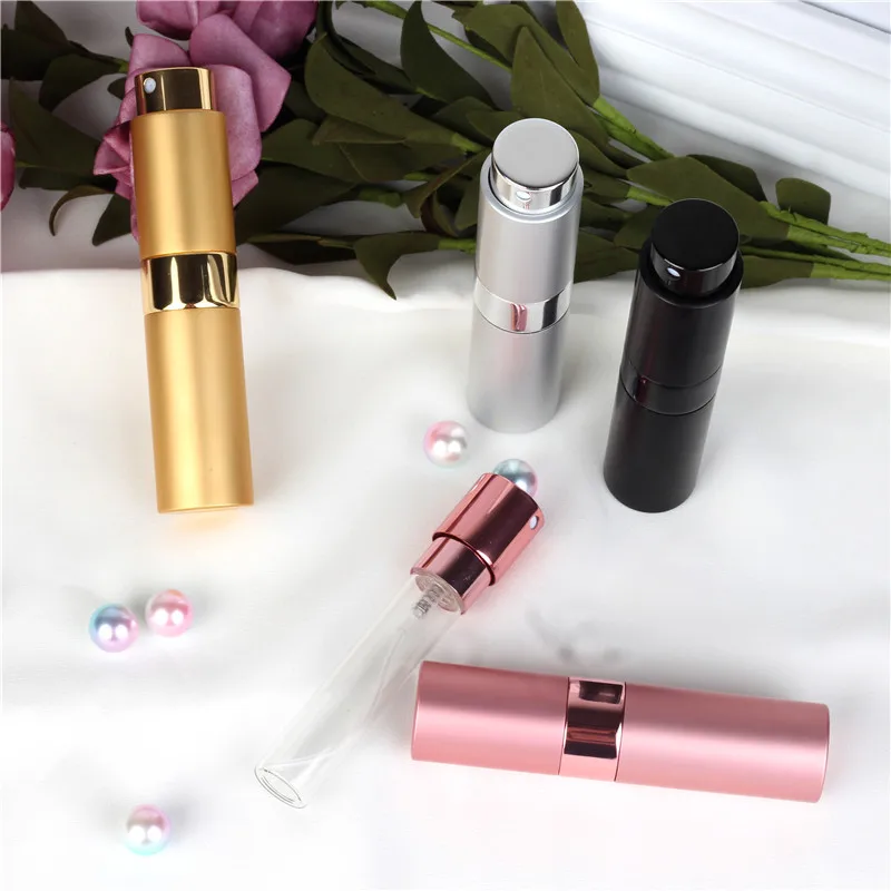 

Refillable Perfume Atomizer 8ml Portable Mini Aluminum Pump Sprayer Bottle Travel Empty Cosmetic Container Spray Bottle